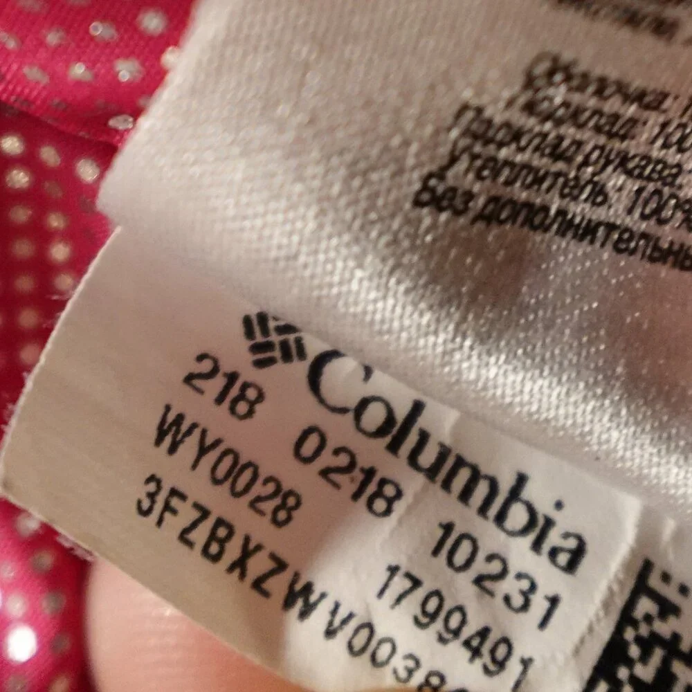 Columbia Pike Lake Insulated Jacket Girls Large Navy Blue‎ Omni-Heat Hooded